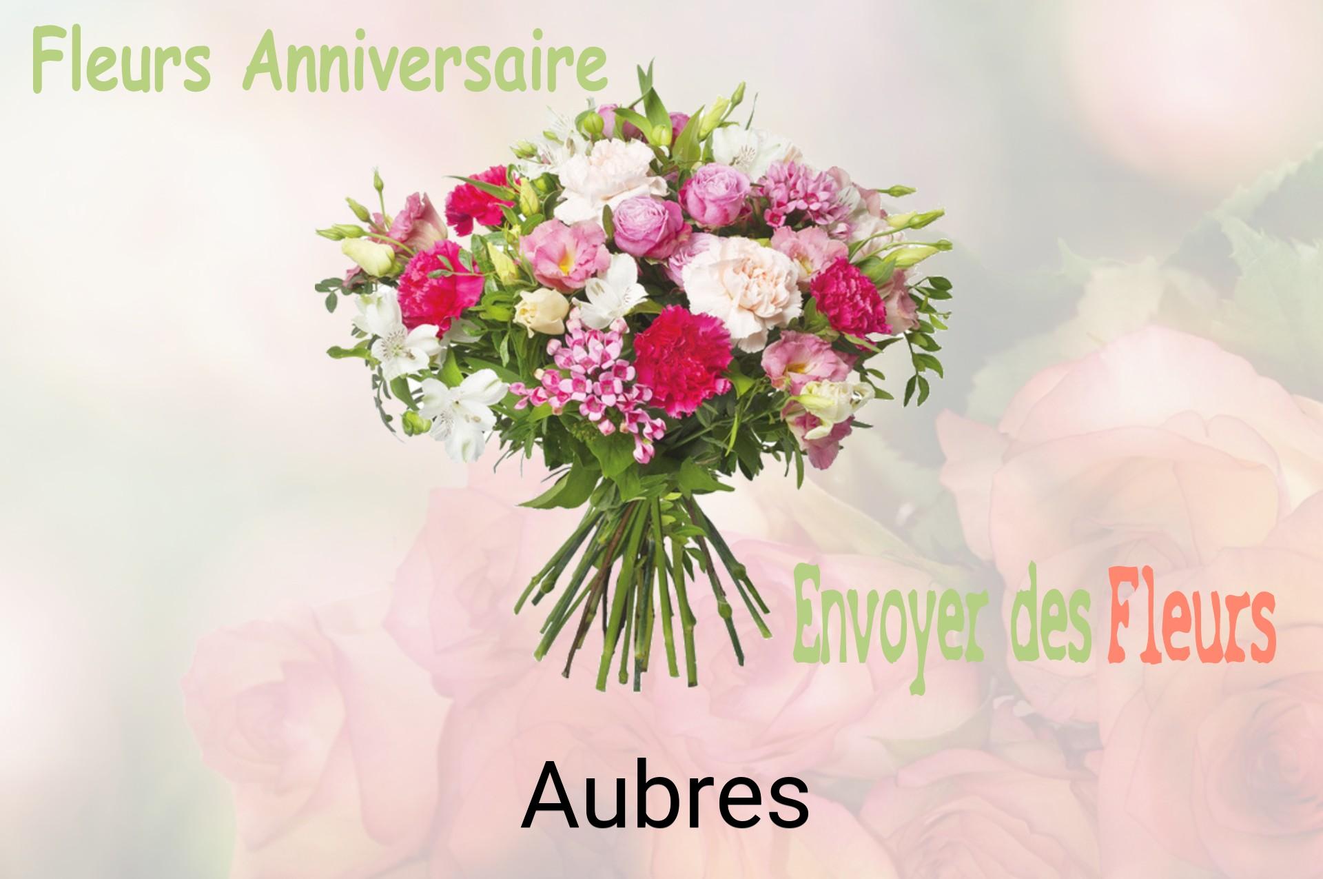 Bouquet de fleurs d’anniversaire livré à Aubres